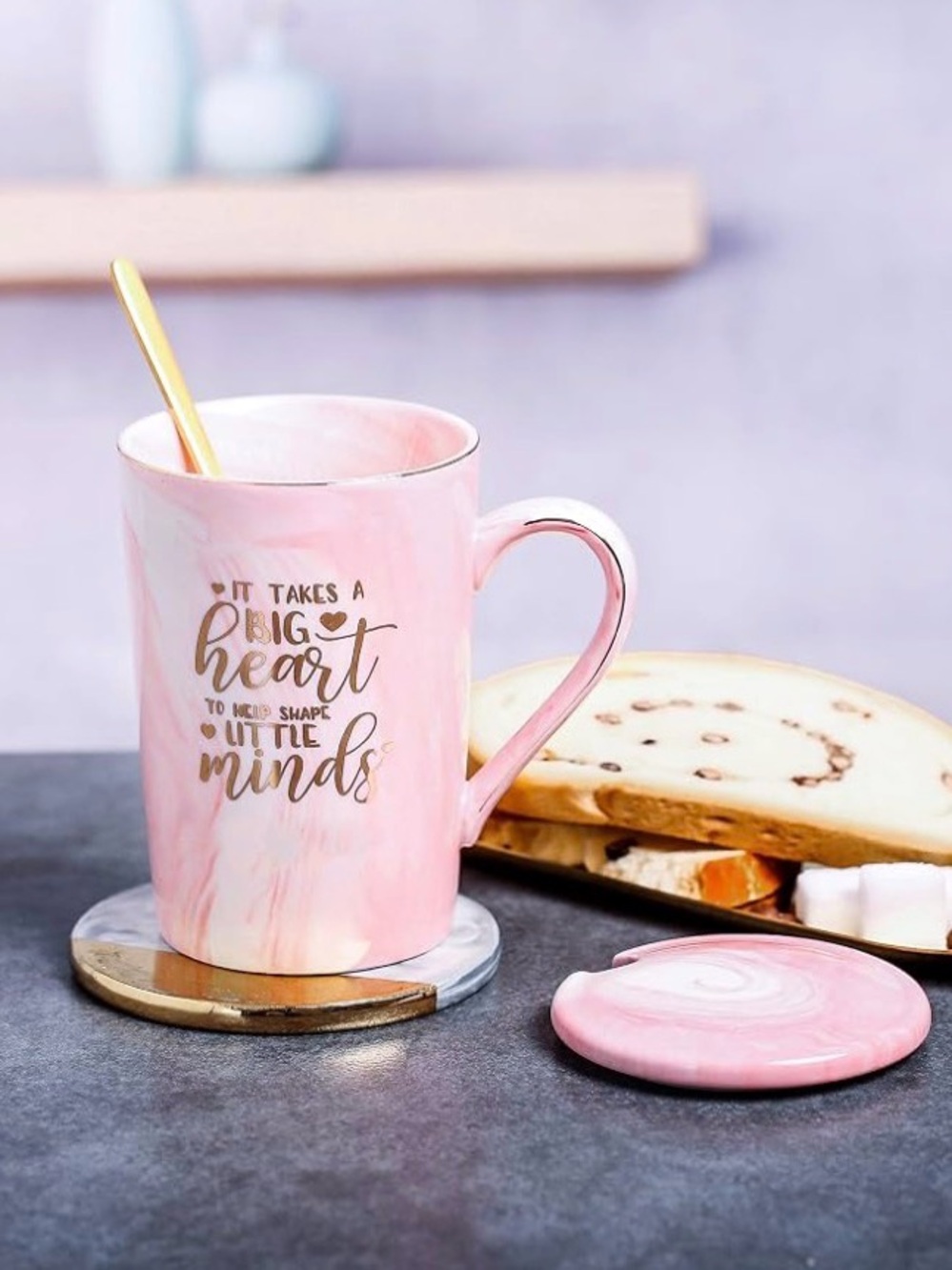 It Takes a Big Heart… Ceramic Mug - Inspirational Teacher Appreciation Gift